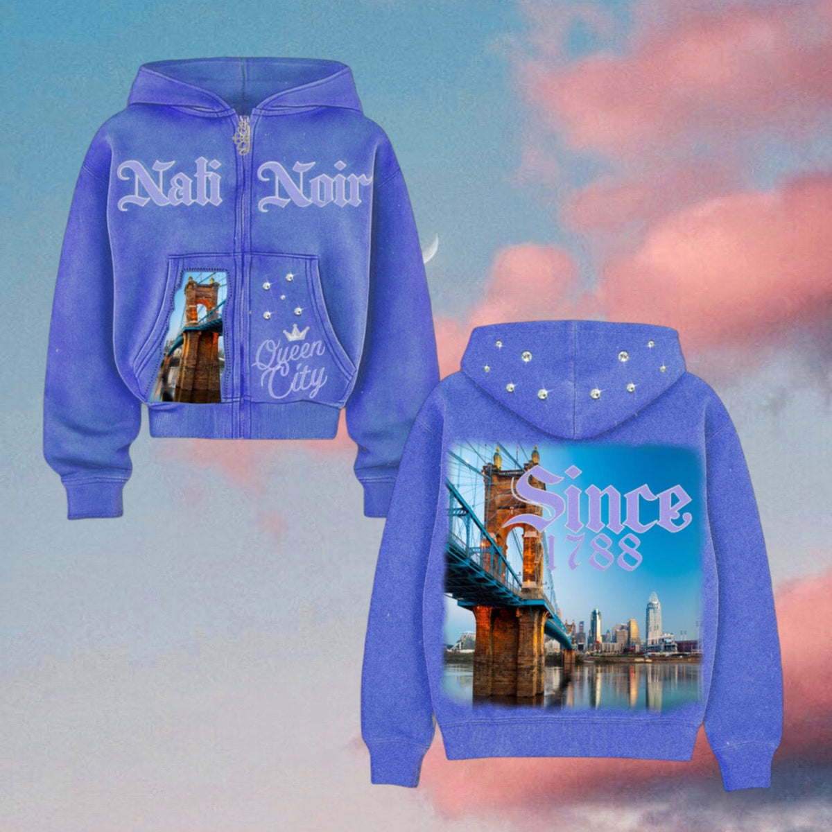 Blue Essentials Hoodie